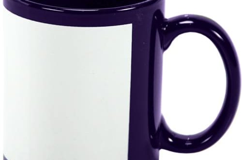 Caneca de Cerâmica Roxa para Sublimação