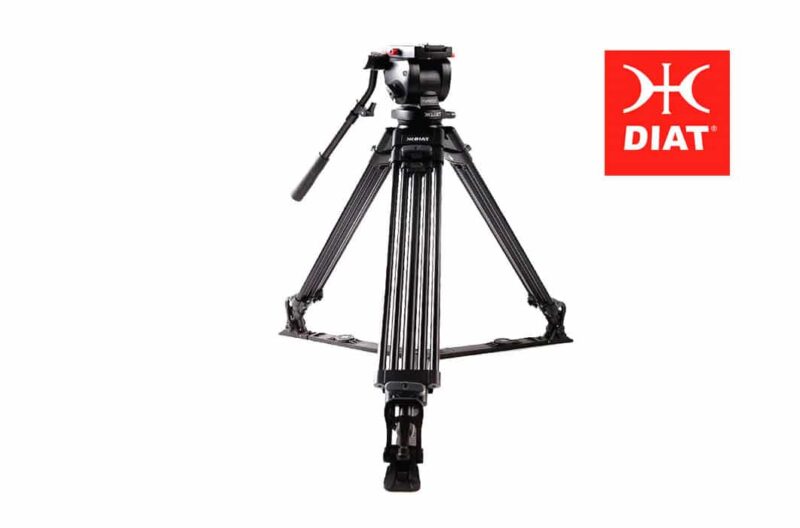 Tripé de Alumínio Profissional para câmeras de vídeo - Capacidade de carga de 20 Kg