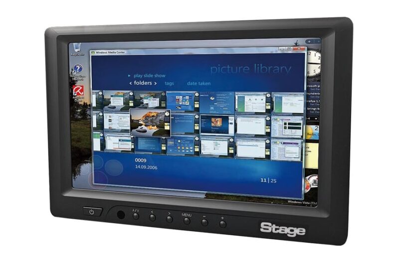 Monitor de referência de LCD de 7" - FULL HD - HDMI e DVI - 12V e 110V/220V